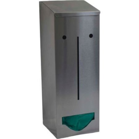 OMNIMED. Omnimed Stainless Steel Single Bulk PPE Dispenser, 6inW x 5-3/4inD x 17inH 307021